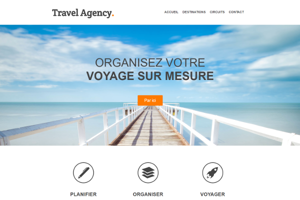 Site d'agence de voyage